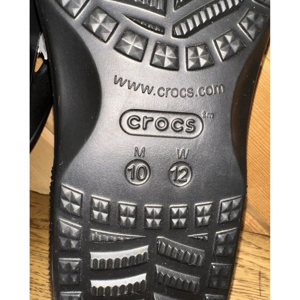 NWT Crocs Baya II Flip Flops Black Thong Comfort Soft Slides Men 10 / Women 12 - Picture 5 of 6